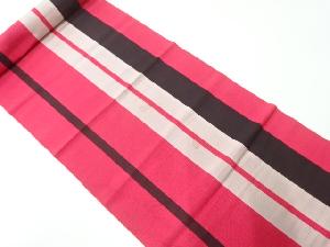 アンティーク　縞模様織出し八寸帯地反物